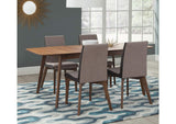 Redbridge 5-piece Rectangular Dining Set Natural Walnut