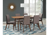 Redbridge 7-piece Rectangular Dining Set Natural Walnut