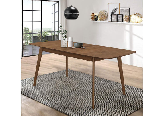 106591 Redbridge 75-inch Extension Leaf Dining Table Natural Walnut
