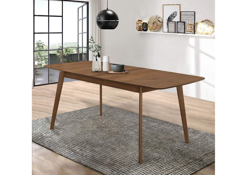 106591 Redbridge 75-inch Extension Leaf Dining Table Natural Walnut