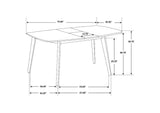 106591 Redbridge 75-inch Extension Leaf Dining Table Natural Walnut