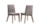 106592 Redbridge Upholstered Dining Side Chair Walnut (Set of 2)