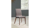 106592 Redbridge Upholstered Dining Side Chair Walnut (Set of 2)