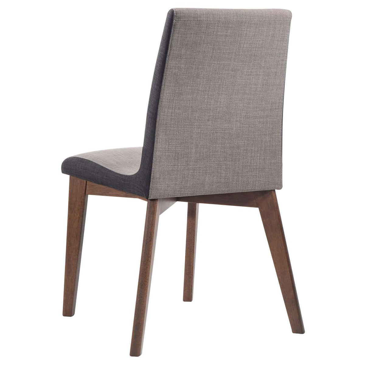 106592 Redbridge Upholstered Dining Side Chair Walnut (Set of 2)