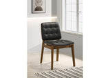 106596 Redbridge Upholstered Dining Side Chair Walnut (Set of 2)