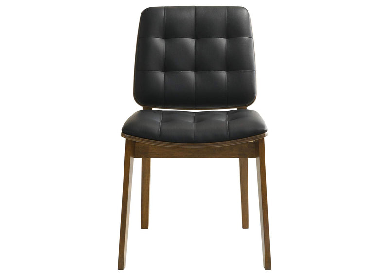 106596 Redbridge Upholstered Dining Side Chair Walnut (Set of 2)