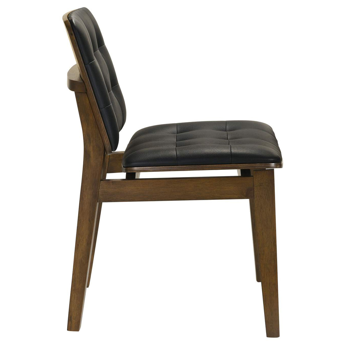 106596 Redbridge Upholstered Dining Side Chair Walnut (Set of 2)