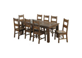 107041-S9 Coleman 9-piece Rectangular Dining Set Rustic Golden Brown