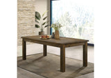 107041 Coleman Rectangular 79-inch Dining Table Rustic Golden Brown