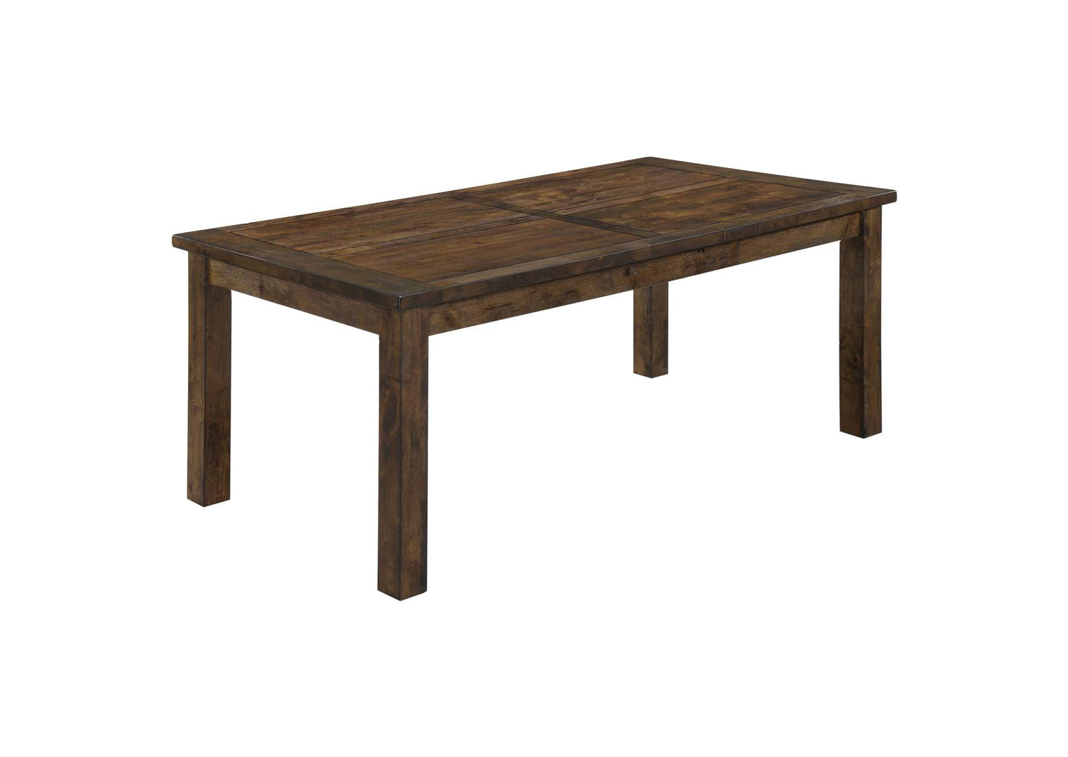 107041 Coleman Rectangular 79-inch Dining Table Rustic Golden Brown