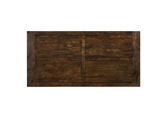 107041 Coleman Rectangular 79-inch Dining Table Rustic Golden Brown