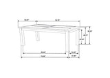 107041 Coleman Rectangular 79-inch Dining Table Rustic Golden Brown