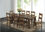 107041 Coleman Rectangular 79-inch Dining Table Rustic Golden Brown