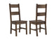 107042 Coleman Dining Side Chair Rustic Golden Brown (Set of 2)