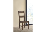 107042 Coleman Dining Side Chair Rustic Golden Brown (Set of 2)