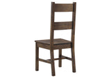 107042 Coleman Dining Side Chair Rustic Golden Brown (Set of 2)