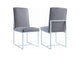 107143 Mackinnon Upholstered Dining Side Chair Grey (Set of 2)