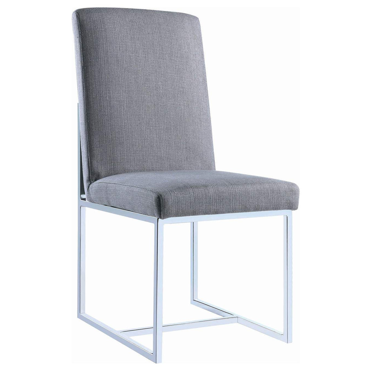 107143 Mackinnon Upholstered Dining Side Chair Grey (Set of 2)