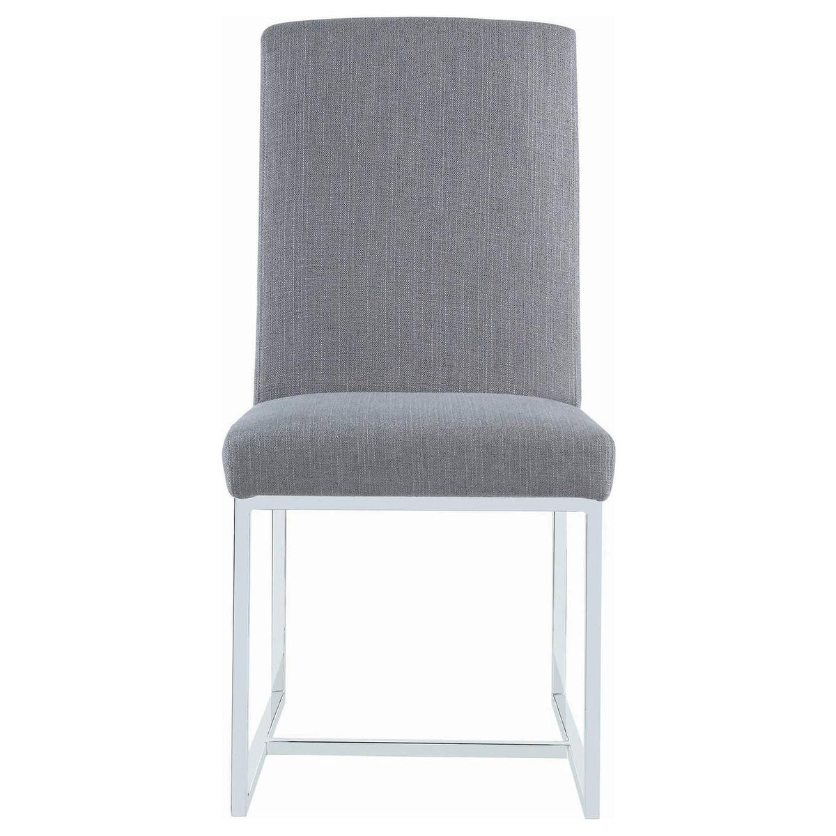 107143 Mackinnon Upholstered Dining Side Chair Grey (Set of 2)