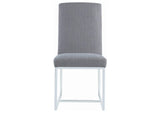 107143 Mackinnon Upholstered Dining Side Chair Grey (Set of 2)