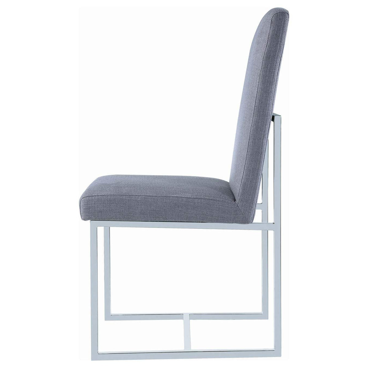 107143 Mackinnon Upholstered Dining Side Chair Grey (Set of 2)