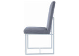 107143 Mackinnon Upholstered Dining Side Chair Grey (Set of 2)