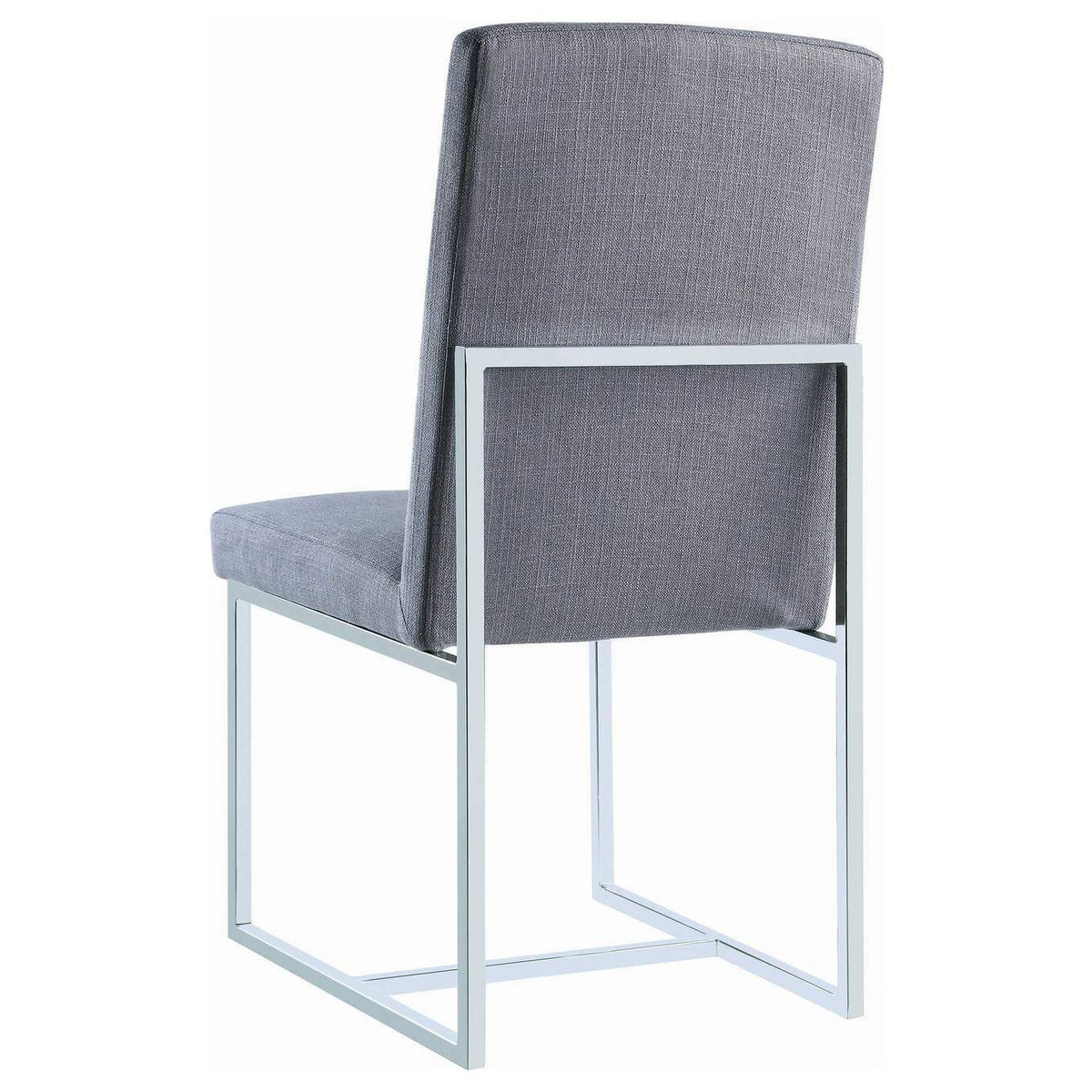 107143 Mackinnon Upholstered Dining Side Chair Grey (Set of 2)