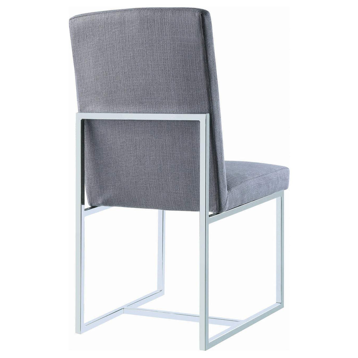 107143 Mackinnon Upholstered Dining Side Chair Grey (Set of 2)