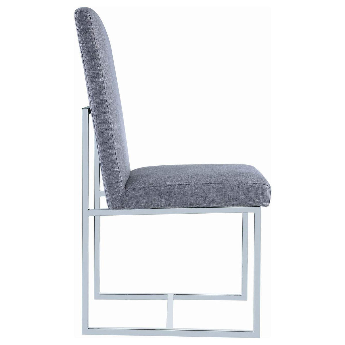 107143 Mackinnon Upholstered Dining Side Chair Grey (Set of 2)