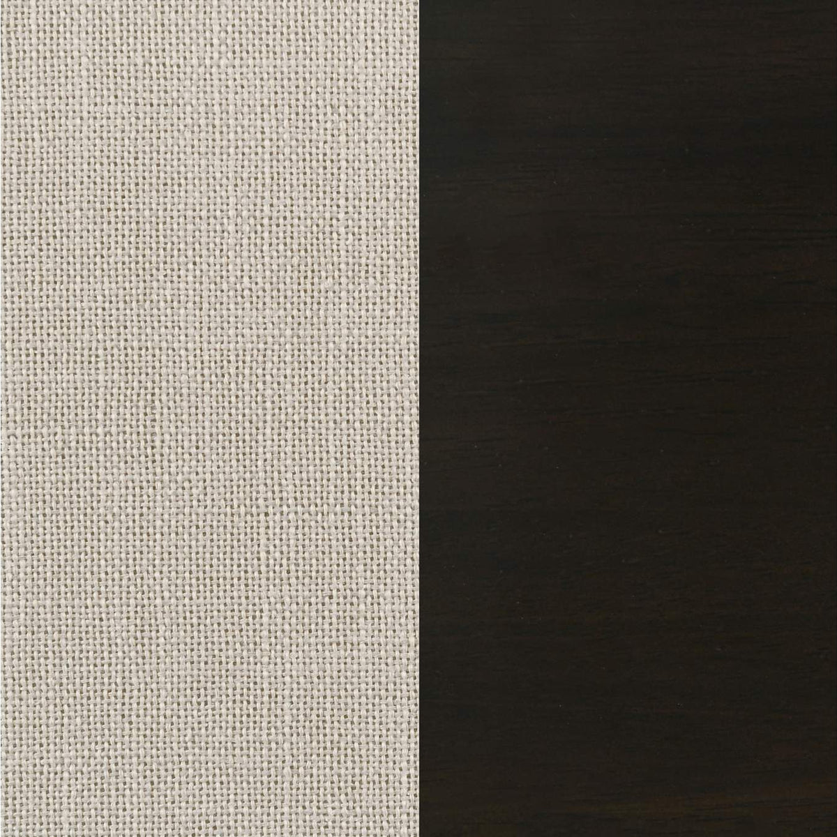 107286 Alana Upholstered Dining Side Chair Beige Smokey Black (Set of 2)