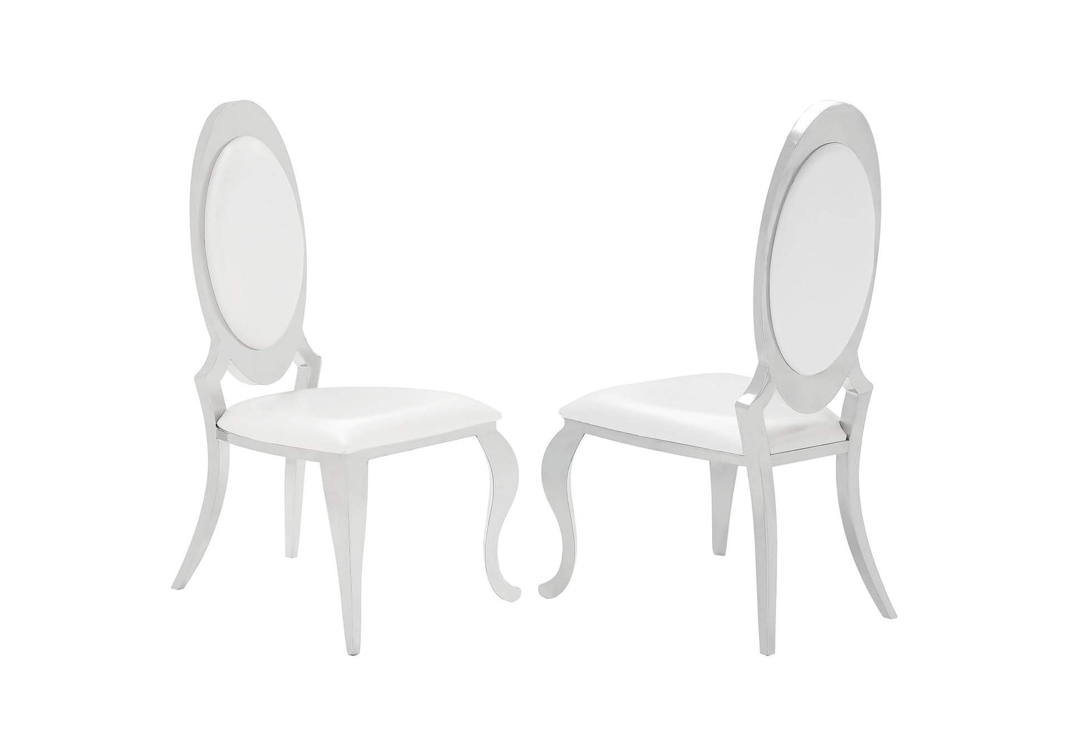 Antoine Upholstered Dining Chair Cream White (Set of 2)