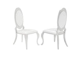 Antoine Upholstered Dining Chair Cream White (Set of 2)