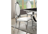 107872N Antoine Upholstered Dining Chair Cream White (Set of 2)