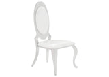 107872N Antoine Upholstered Dining Chair Cream White (Set of 2)