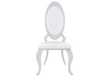 107872N Antoine Upholstered Dining Chair Cream White (Set of 2)