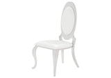 107872N Antoine Upholstered Dining Chair Cream White (Set of 2)