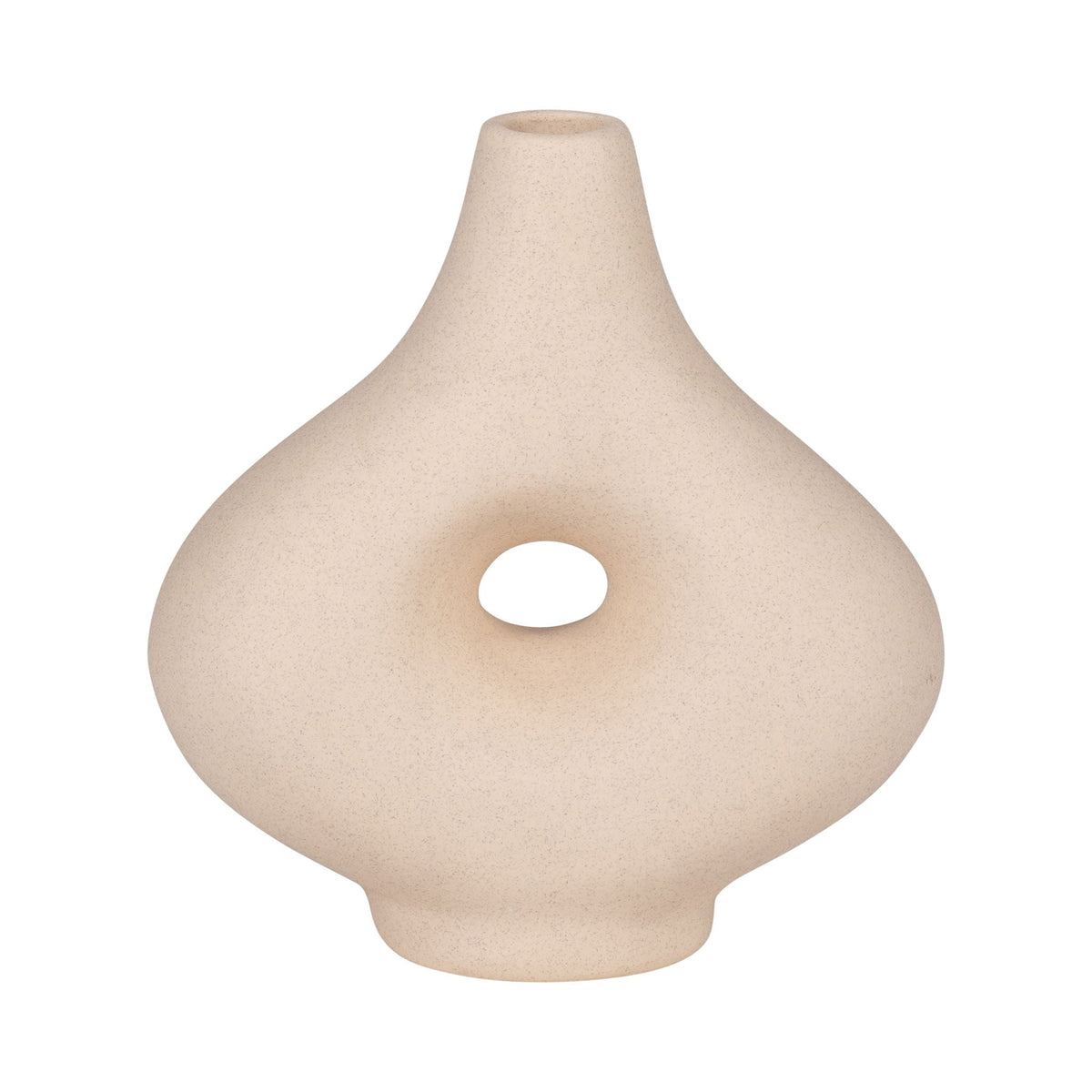7" Short Open Cut-Out Nomad Vase - Ivory