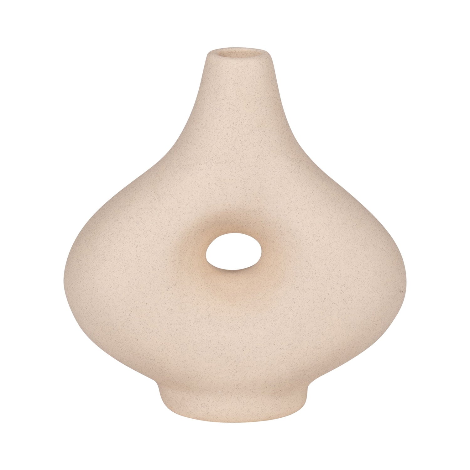 7" Short Open Cut-Out Nomad Vase - Ivory