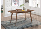108080 Alfredo 63-inch Extension Leaf Dining Table Natural Walnut