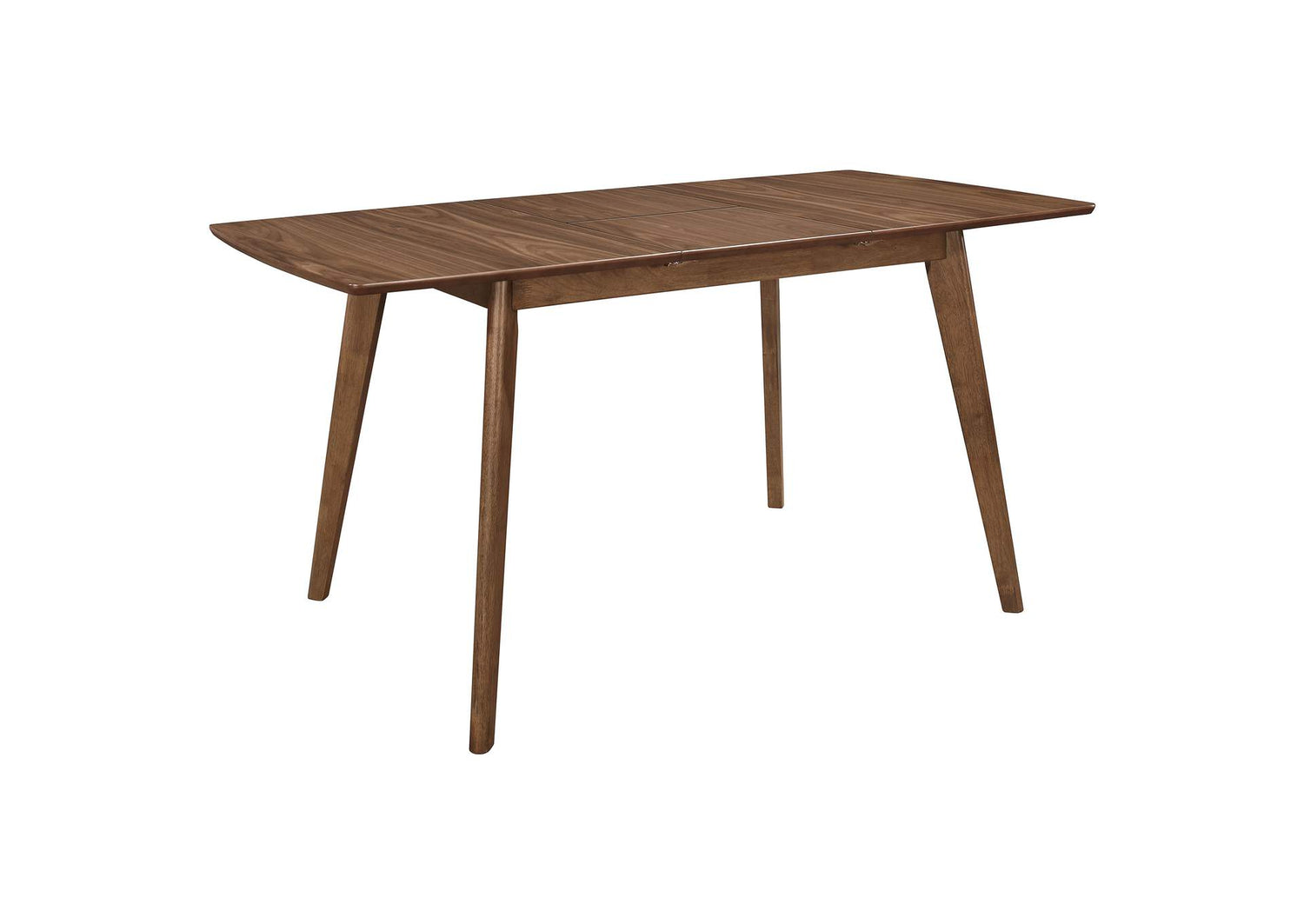 108080 Alfredo 63-inch Extension Leaf Dining Table Natural Walnut