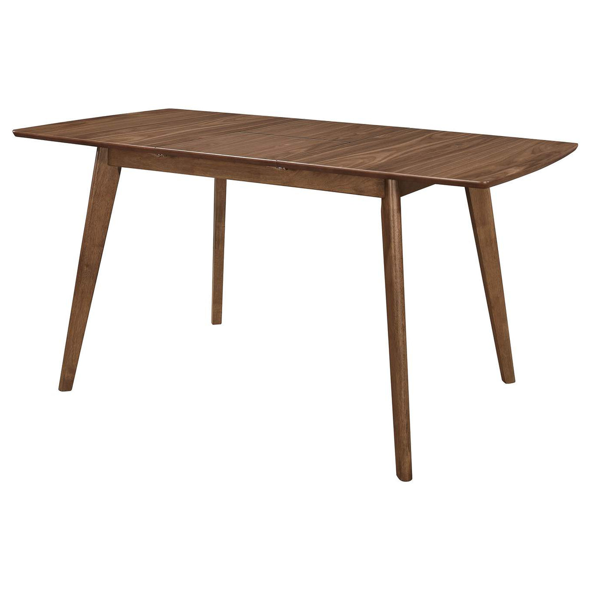 108080 Alfredo 63-inch Extension Leaf Dining Table Natural Walnut