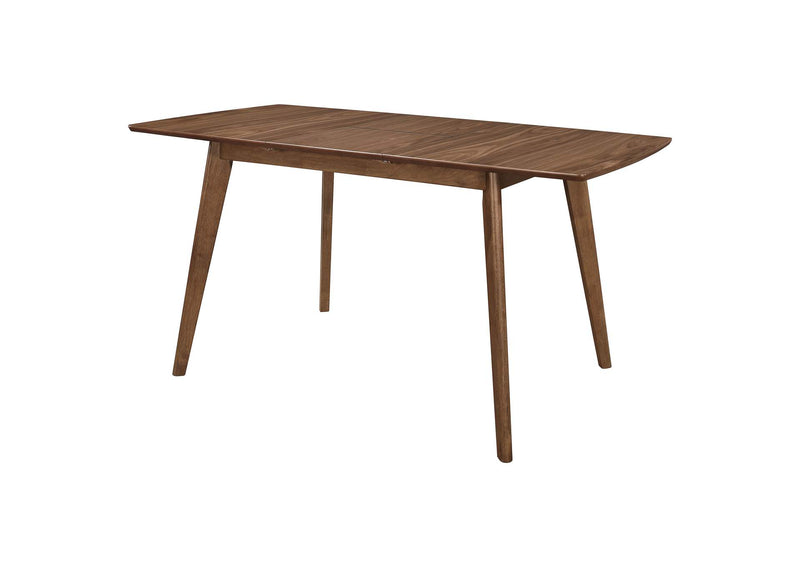 108080 Alfredo 63-inch Extension Leaf Dining Table Natural Walnut