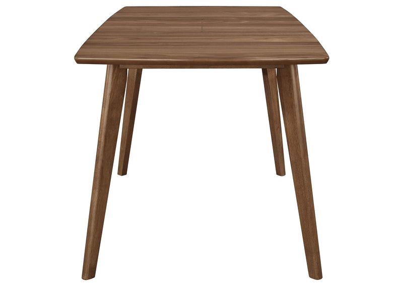 108080 Alfredo 63-inch Extension Leaf Dining Table Natural Walnut