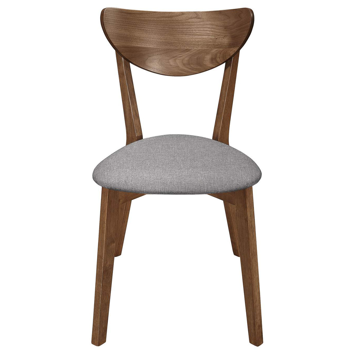 108082 Alfredo Dining Side Chair Grey and Natural Walnut (Set of 2)