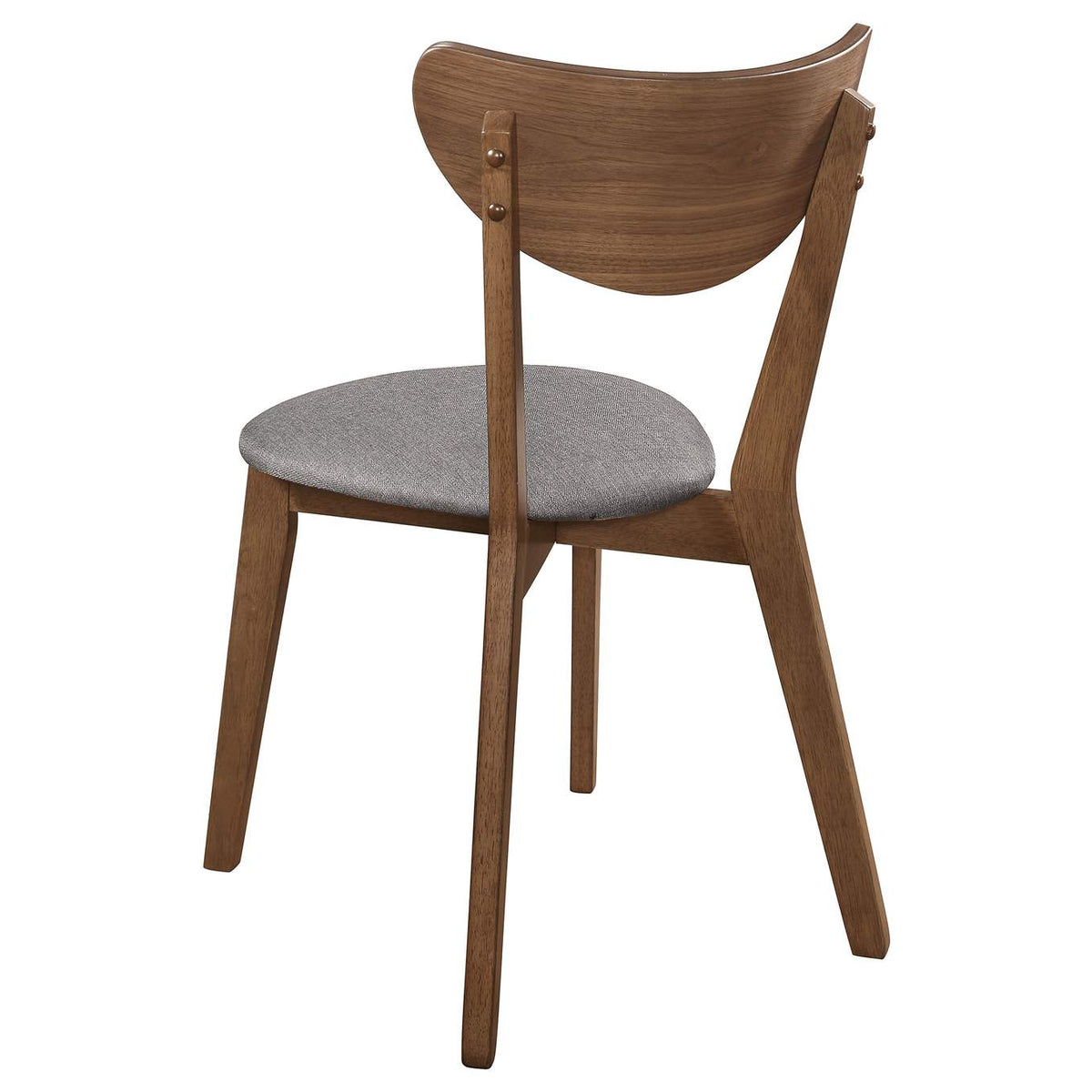 108082 Alfredo Dining Side Chair Grey and Natural Walnut (Set of 2)