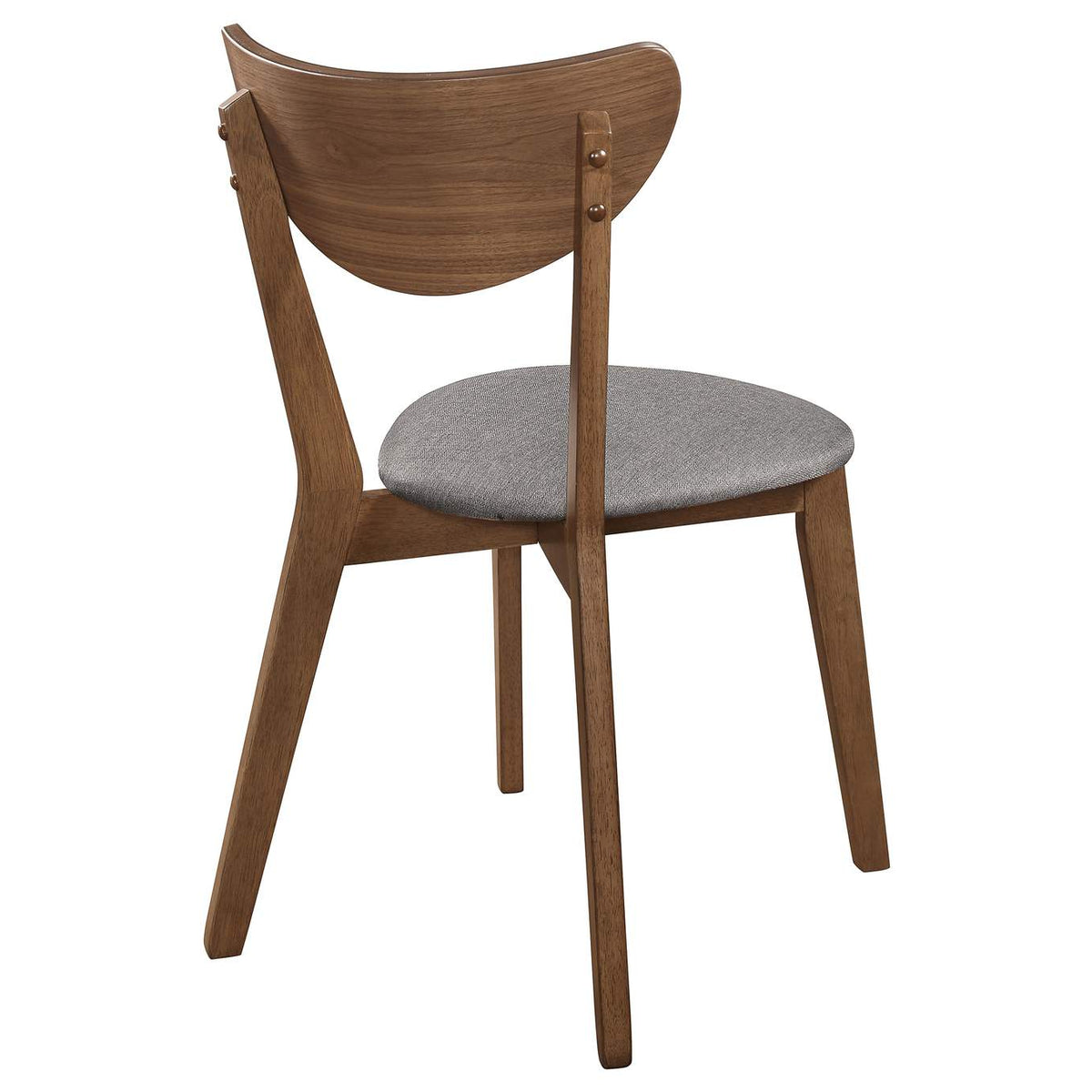 108082 Alfredo Dining Side Chair Grey and Natural Walnut (Set of 2)