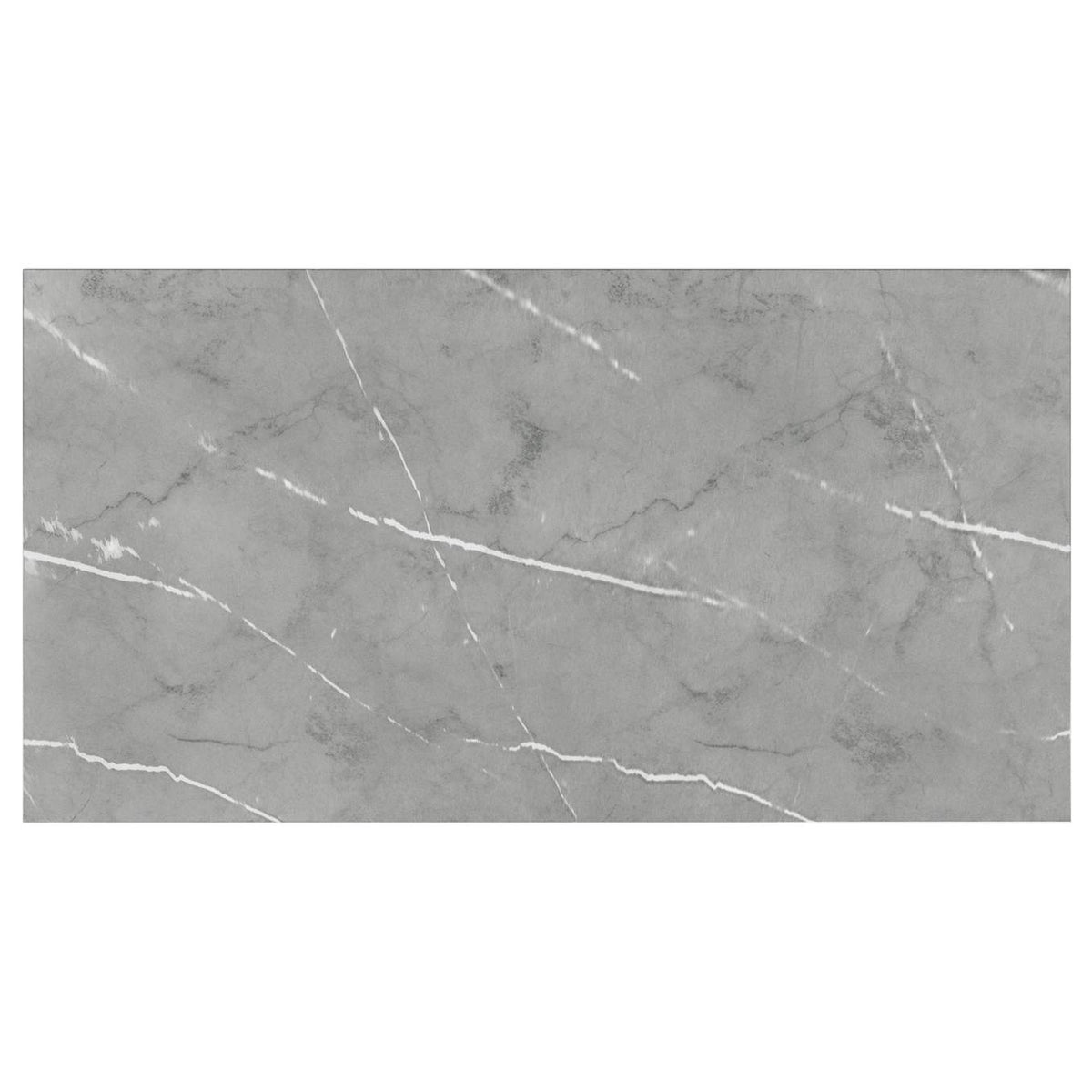 108121 Sterling 72-inch Rectangular Dining Table Grey Faux Marble