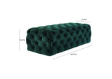 TOV-O66 Kaylee Green Velvet Ottoman