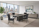 D8030DT+4_D8030DC+D8030DT-BN D8030 DINING TABLE, 4 D8030 DINING CHAIRS AND BENCH