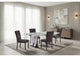 D8212DT+D8212DC-BRWN_9_PC D8212 DINING TABLE WITH 8 D8212 DINING CHAIRS BROWN